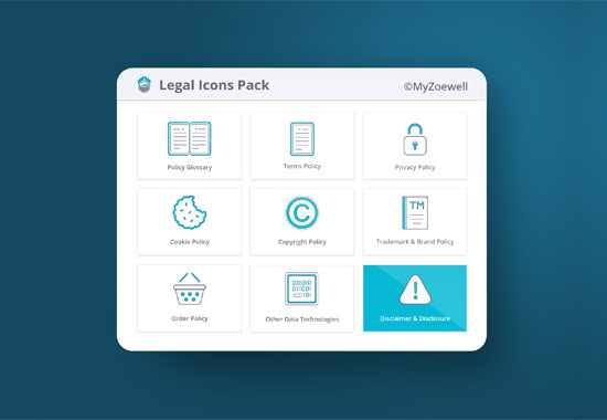 legal icons pack thumbnail for MyZoewell Legal Policy Center